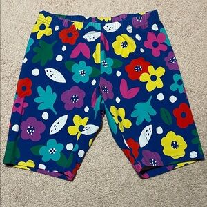 Hanna Andersson girls multicolor floral bike shorts, , size 12